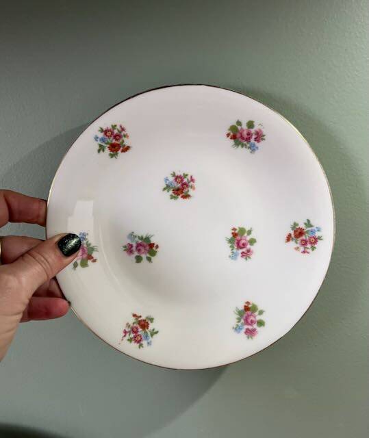 Floral dessert service