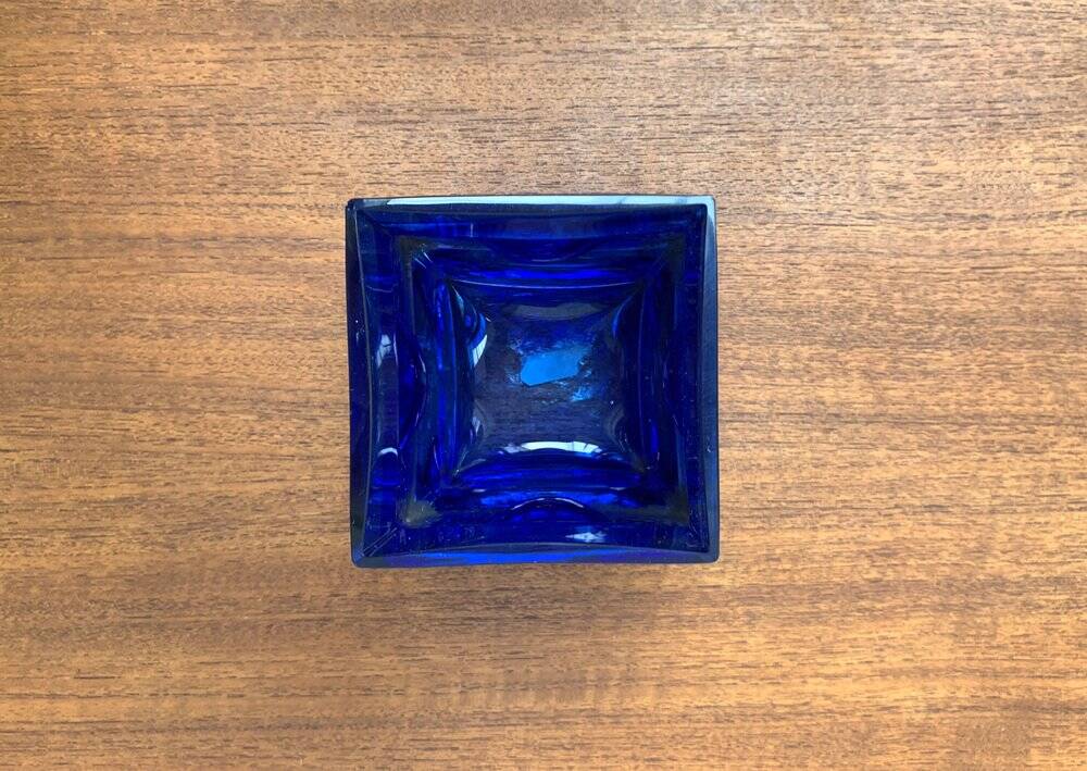 Space Age Glass Block Vase, 1960s