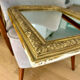 Antique gilded carved mirror - antique glass - vintage - Louis XVI