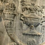 Fireplace bottom plate in cast iron XX century