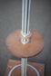 Art deco floor lamp, art deco floor lamp, wood and aluminum lamp, interior decoration