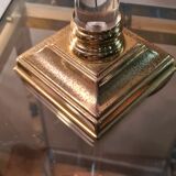 acrilic foot lamp 1950 has 70 trace on foot chrome gold pricked very well in its juice d epoque