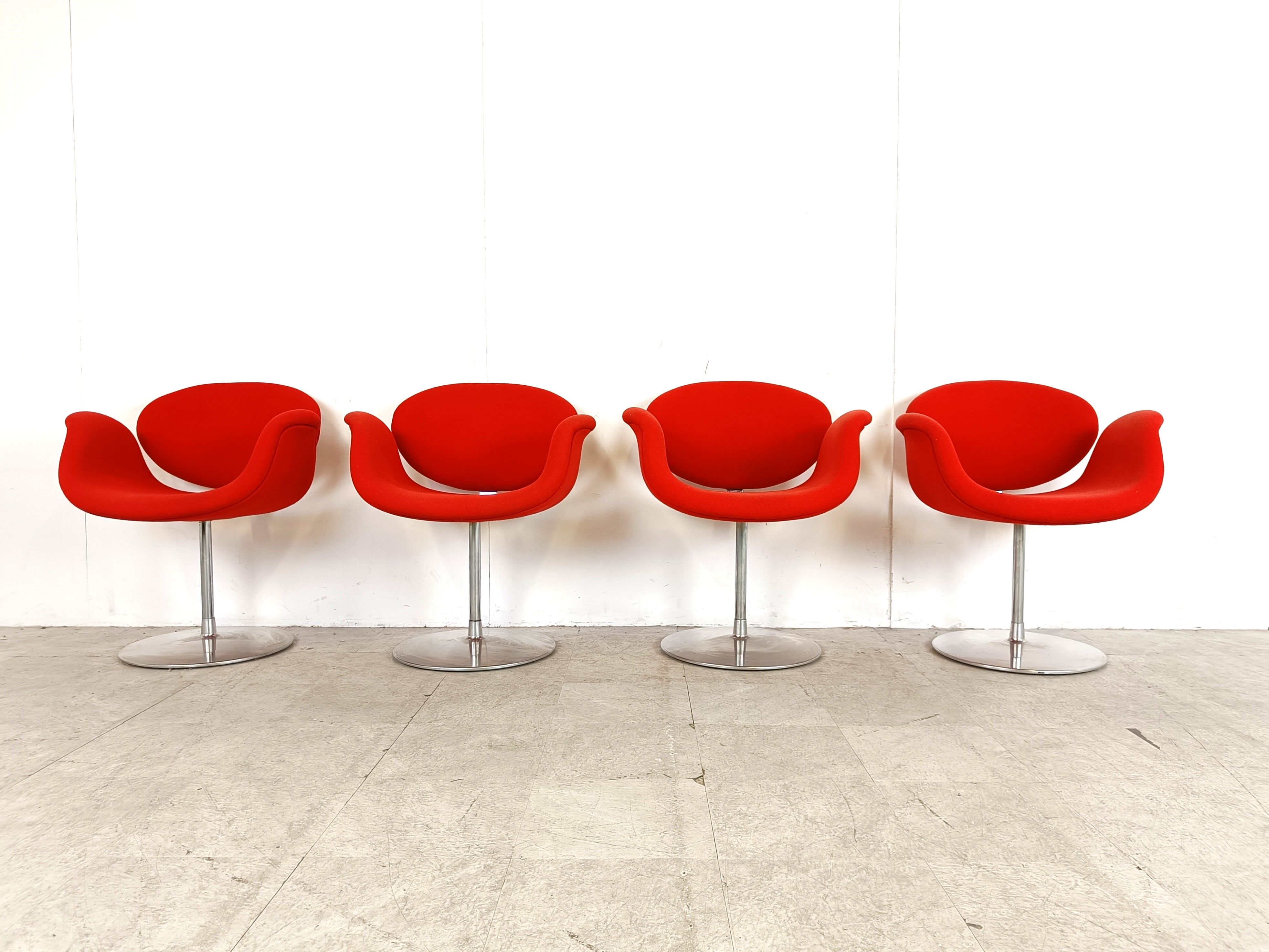 Little tulip chairs by Pierre Paulin for Artifort, 1990s - set of 4