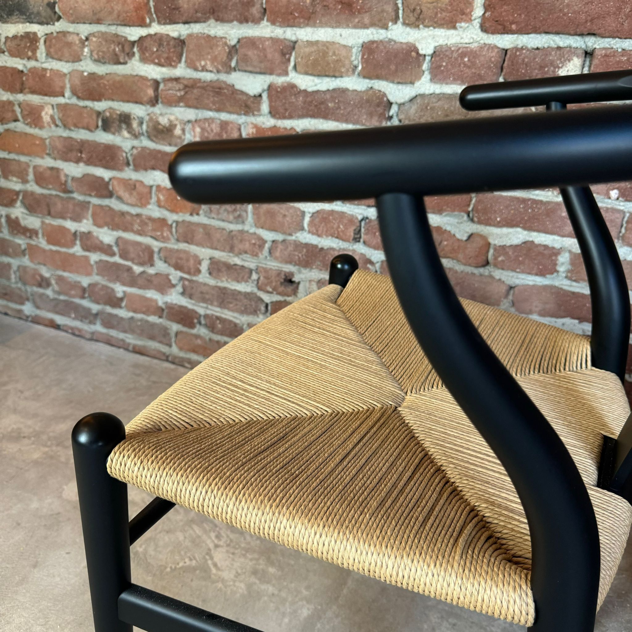 Set of four CH24 Hans J. Wegner for Carl Hansen, Wishbone chairs. Denmark 1960