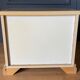 Lacquer bedside table 1980 with mirrors 2 drawers