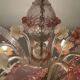 Large Venetian Pink Murano Glass Chandelier 1960’s