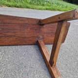 Solid oak bench