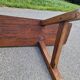 Solid oak bench