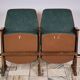 Vintage Czechoslovakian double cinema seats from the 1970s Retro Design