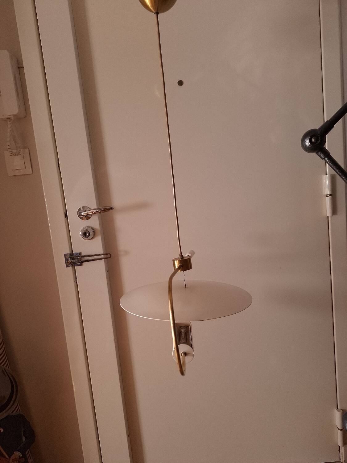 80'S pendant light house Lucien Gau