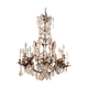 Lustre en bronze doré et cristal taillé, milieu XIXe siècle