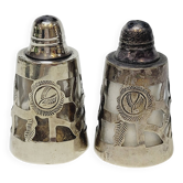 Vintage Mexican 925 Silver Salt and Pepper Shakers