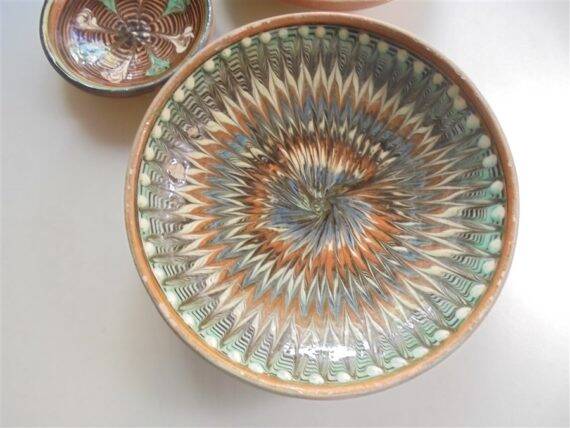 Set of 3 terracotta bowls