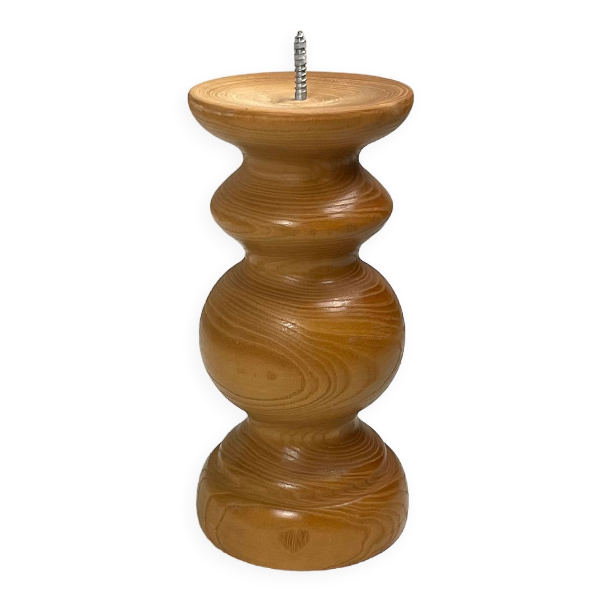 Wooden candle holder