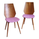 Duo of wooden chairs by Baumann - 60s/70s