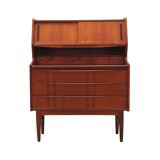 Teak secretary, Danish design, 1970s, production: Denmark
