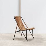Fauteuil en osier tressé