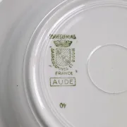 Digoin Sarreguemines 6 plates & a deep dish "Aude".