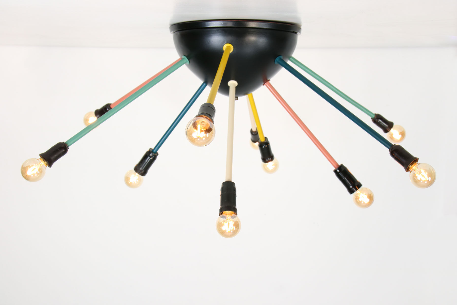 Mid-century Colourful Sputnik Chandelier, 50s