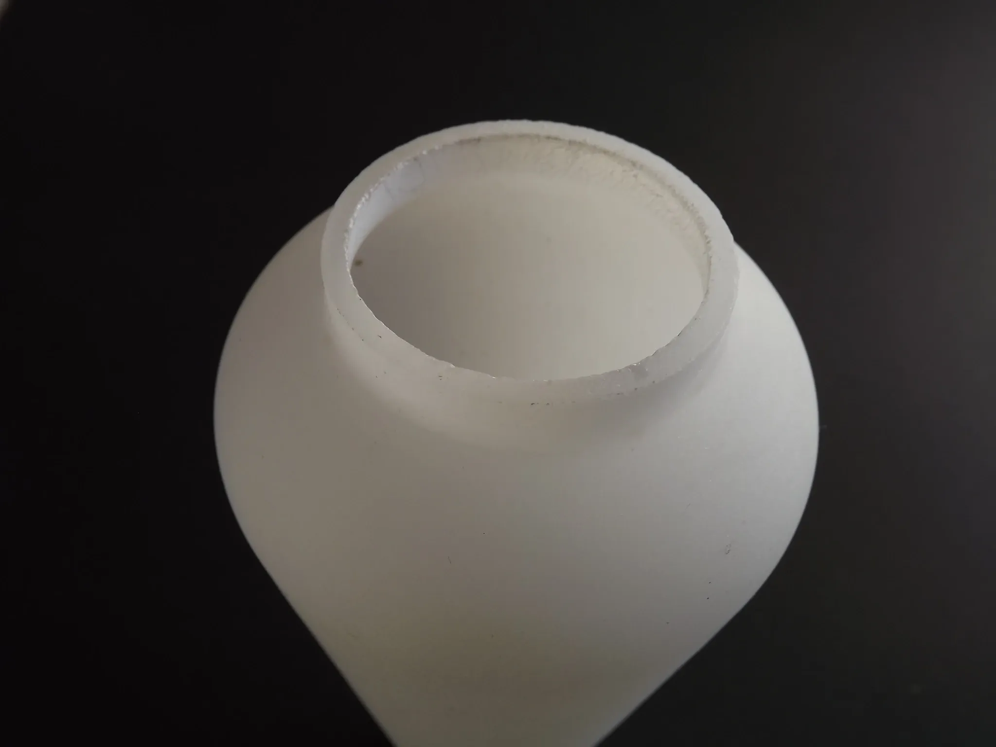 Pair Vintage Opaque White Glass Replacement Shades Chandeliers/Wall Lights