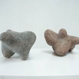 Pair of ceramic sculptures