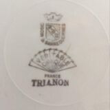 Old plates with matching flowers