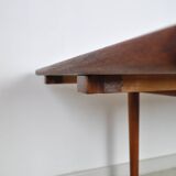 Hans J. Wegner Drop Leaf Table in Solid Teak and Oak for GETAMA