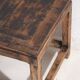 Square side table in old solid wood