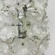 Spectacular Murano glass flower chandelier by Venini for VeArt, Italy 1970s