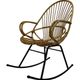 Vintage Dirk van Sliedregt Rohe Noordwolde rattan rocking chair