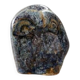 Miniature owl figurine in raku ceramic by Annie Maume, Vintage 1970.