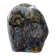 Miniature owl figurine in raku ceramic by Annie Maume, Vintage 1970.