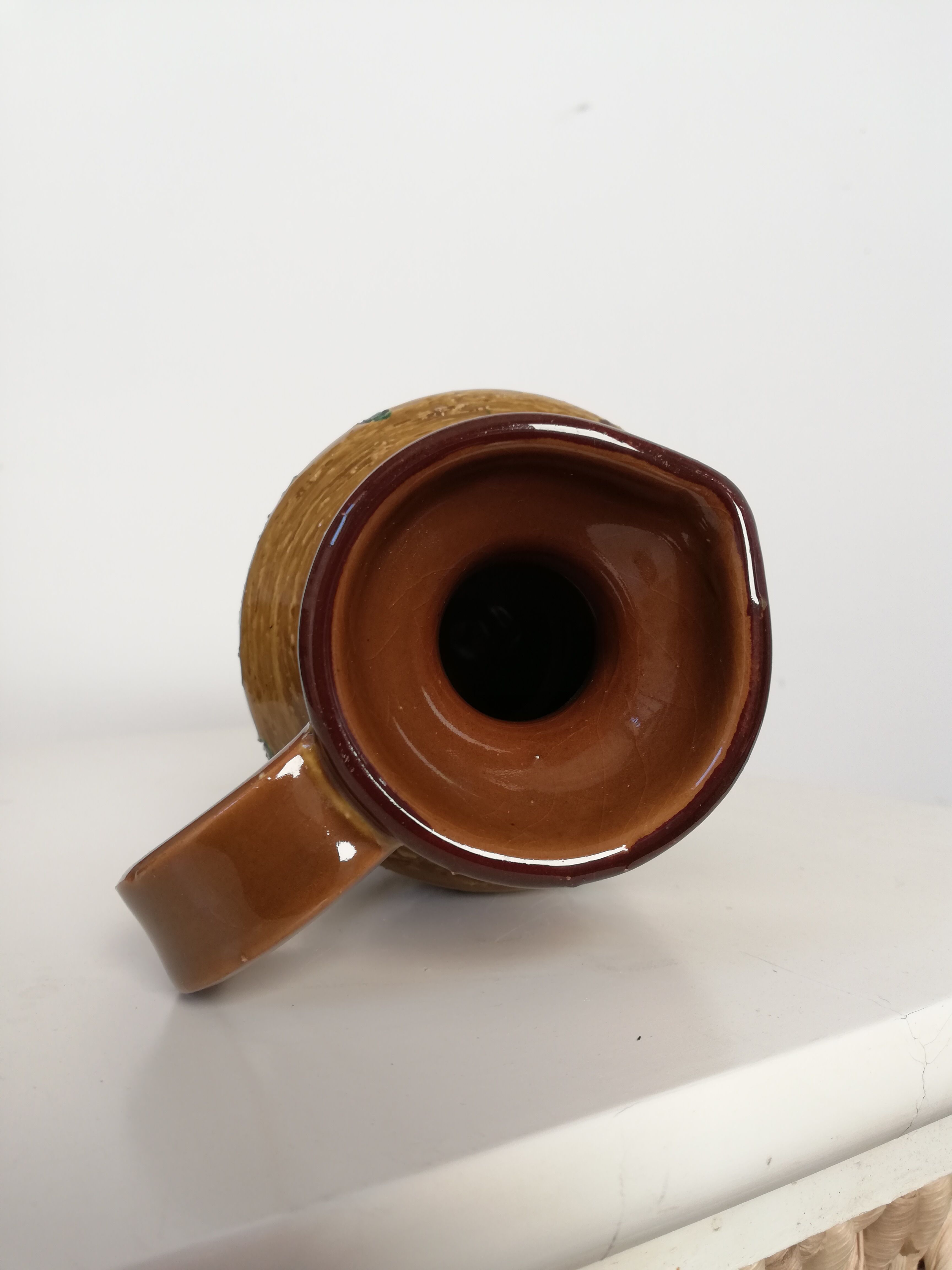 Ceramic vase, mustard