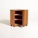 Scandinavian Elm Corner Cabinet, Mid-Century