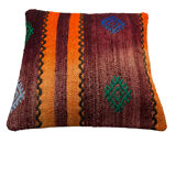 Vintage turkish kilim cushion cover , 40 x 40 cm