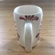 Mug signé décor coeur et fleur rose