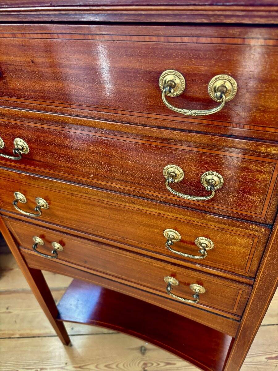 Edwardian storage unit known as a "music cabinet"