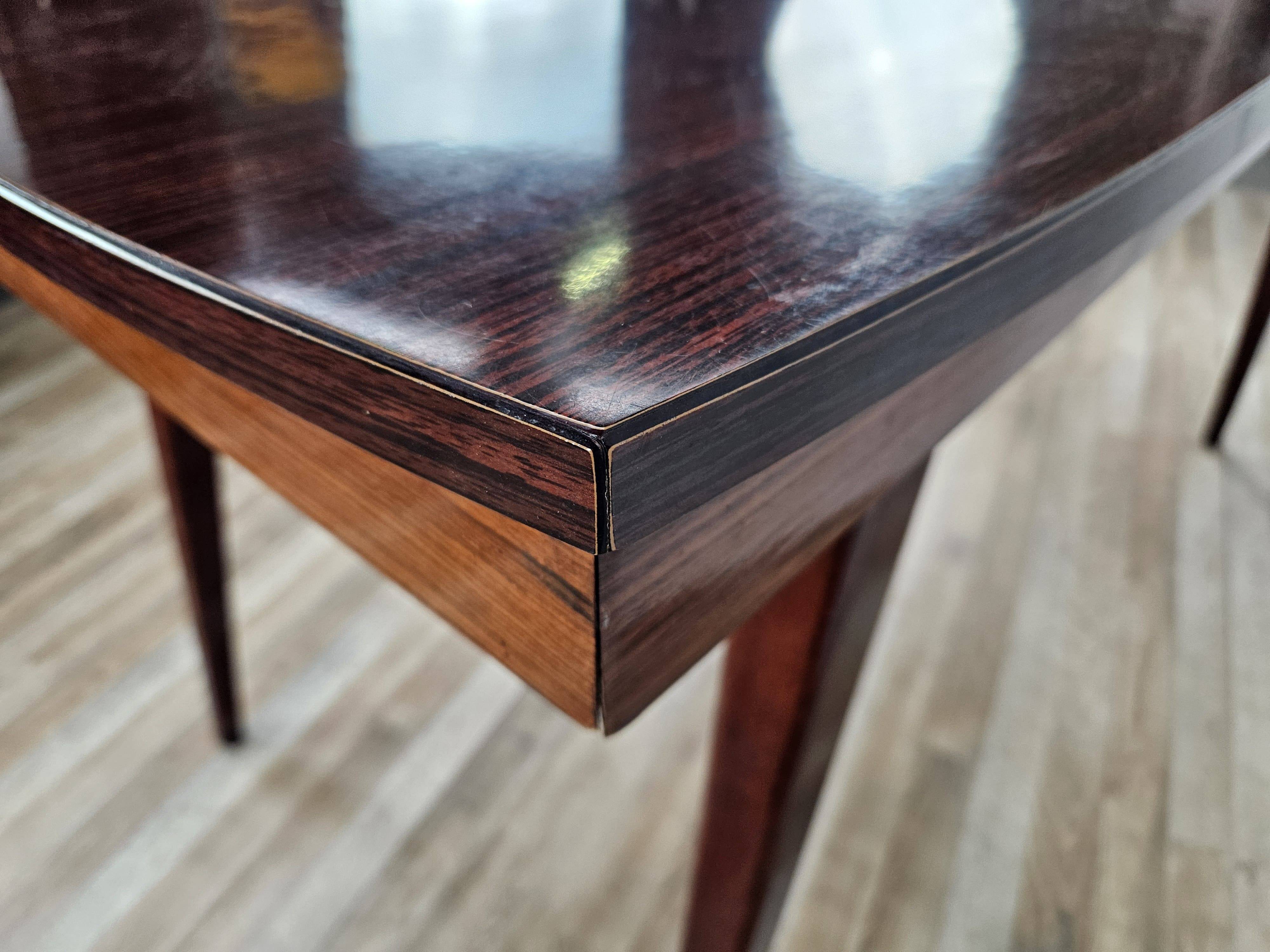 Mid Century table in rosewood laminate