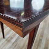 Table Mid Century en stratifié palissandre