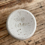 Signed enamel slip vase
