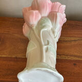 Vase box bouquet tulips molded pink