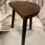 Tabouret bois tripode 20e