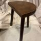 20th century wooden tripod stool