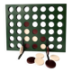 One-of-a-Kind Handmade Oversized Wooden Four-in-a-Row Game
