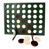 Jeu en bois surdimensionné fait main, unique en son genre, de quatre à la suite.