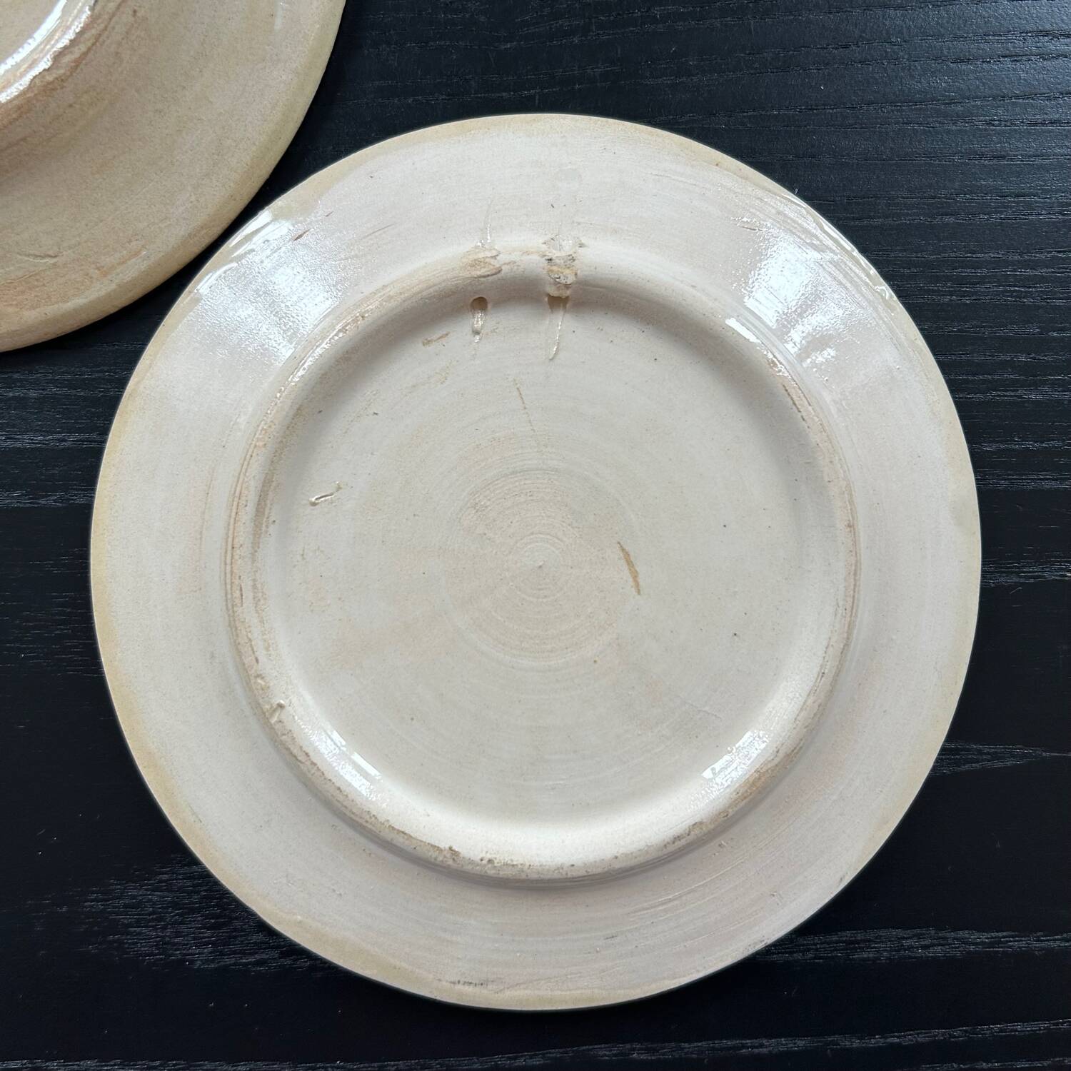 Pair of bird decorated dishes