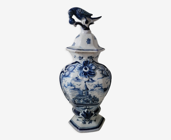 Vase potiche avec couvercle chinois