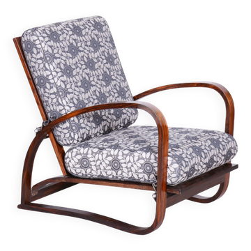 Art Deco Reclining Armchair attributed to Jindřich Halabala for Up Závody, 1920s