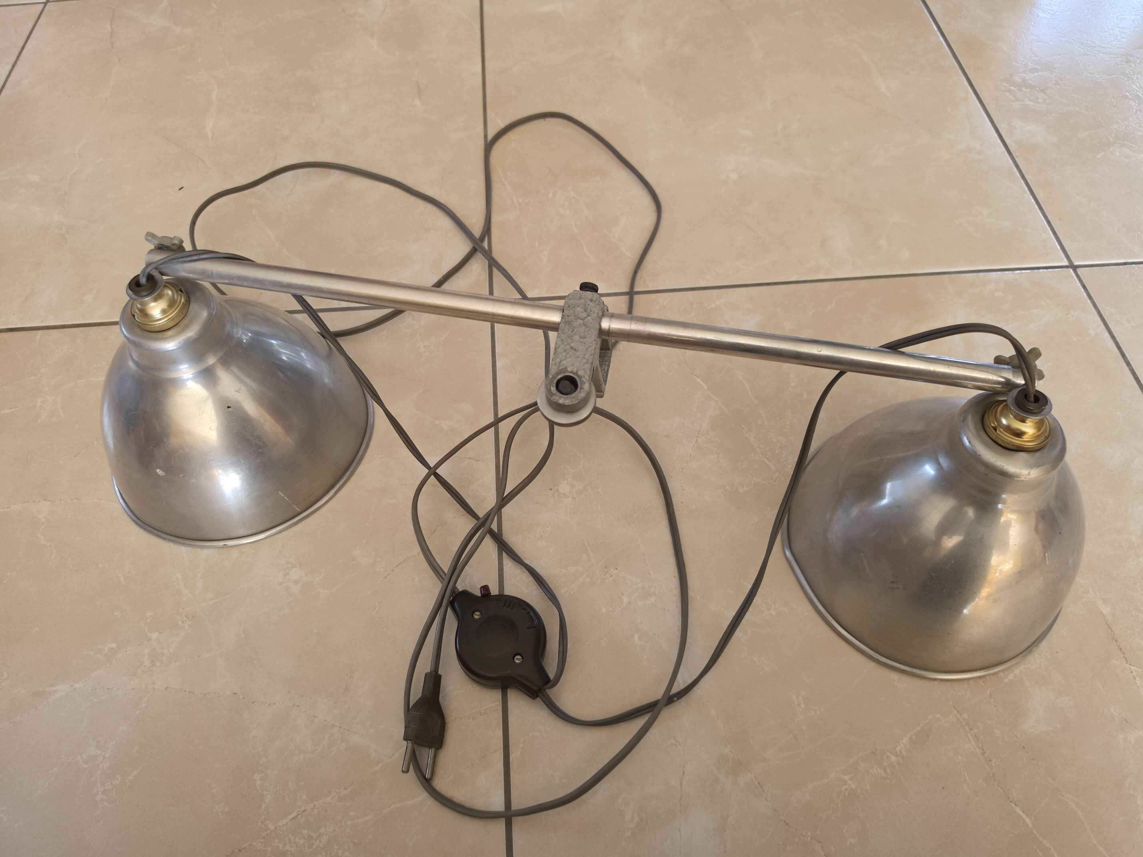 Lampe vintage attribuée à André Lavigne réglable de 46 à 80 cm
