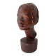 Art Deco bust of a young African woman, 1930s, wood